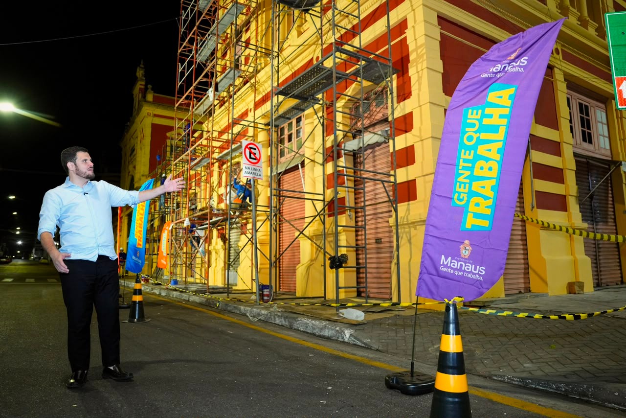 Mercado Adolpho Lisboa recebe novas ações de recuperação no Centro de Manaus