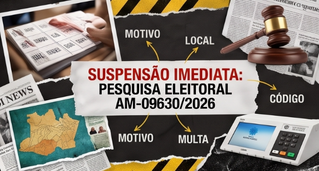 Justiça suspende pesquisa eleitoral por falta de transparência na distribuição geográfica da amostra